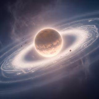 Une vue de l'IA montrant un disque protoplanétaire autour d'une exoplanète 10 fois plus massive que Jupiter ! © Image générée avec IA Gemini